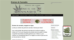 Desktop Screenshot of grainesdecannabis.fr